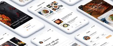 Food Recipe App UI Kit PSD