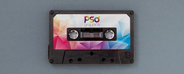 Free Audio Cassette Mockup