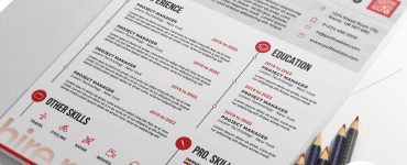 Free Resume CV PSD Template
