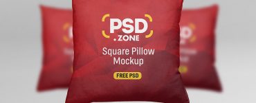 Square Pillow Mockup PSD