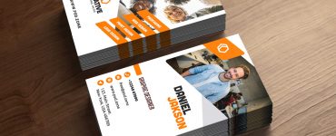 Free Vertical Business Card Template PSD