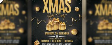 Merry Christmas Party Flyer Template