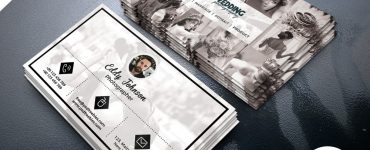 Wedding Photographer Business Card Template PSD