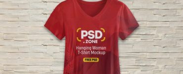Woman T-shirt Mockup Template