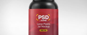 Free Plastic Jar Mockup PSD