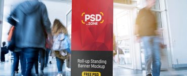 Free Roll-Up Banner Mockup