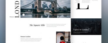 Minimalist Travel Website Template PSD