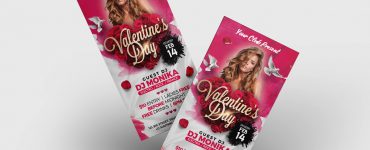 Valentines Day DL Flyer PSD Template