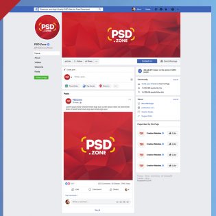 Facebook Page Mockup 2019 Template