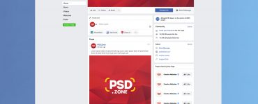 Facebook Page Mockup 2019 Template