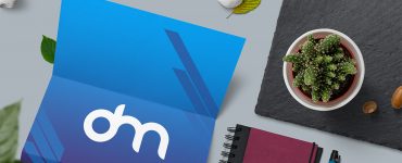 Folded A4 Paper Mockup Template