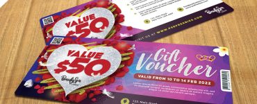 Free Valentine’s Day Gift Voucher Template PSD