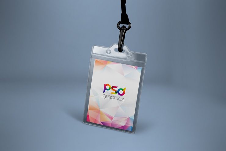 ID Card Mockup Template PSD