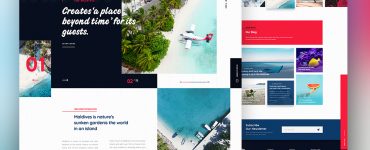Travel Destination Website Template PSD