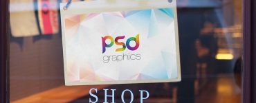 Glass Door Sign Mockup