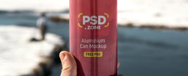 Holding Soda Can Mockup