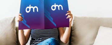 Woman Reading Newspaper Mockup