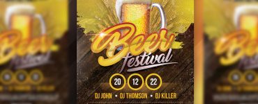 Beer Festival Flyer PSD Template