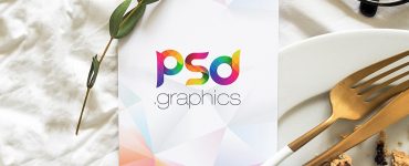 Restaurant Menu Card Mockup PSD