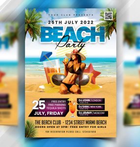 Summer Beach Party Flyer Template