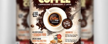 Coffee Shop Flyer PSD Template