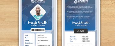 Free Corporate ID Card PSD Template
