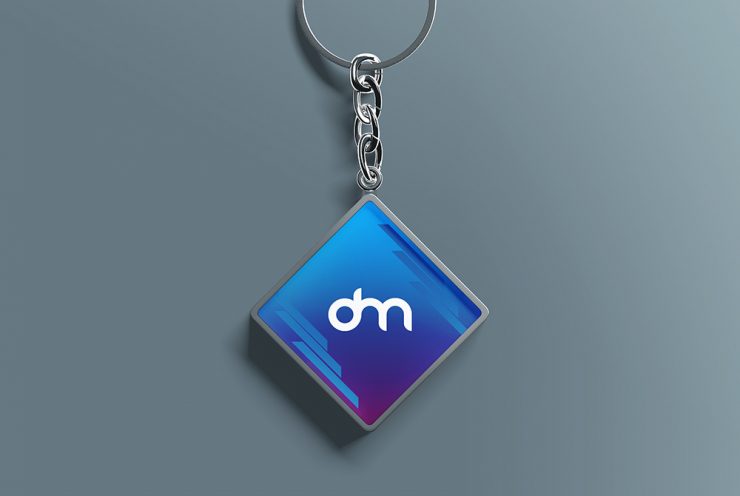 Keychain Mockup PSD Template