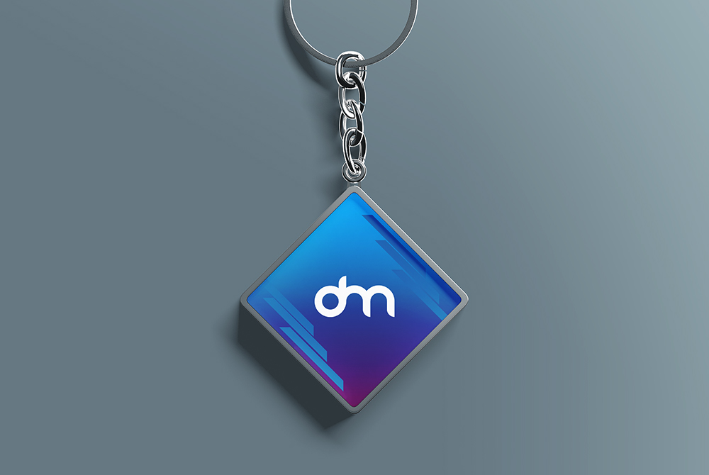 Keychain Mockup PSD Template – Download PSD