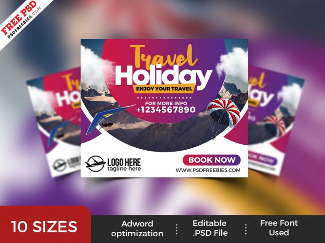 Travel Agency Web Banner Templates