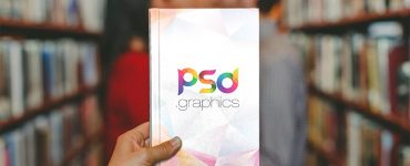 Holding Hardcover Book Mockup