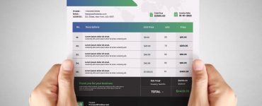 Free A4 Invoice Template Design