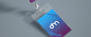 ID Card Holder Mockup Template