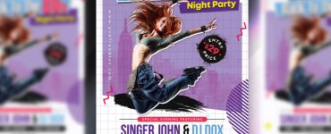 Retro Party Flyer Template