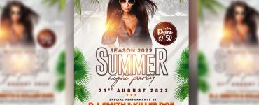 Summer Party Flyer Design Template