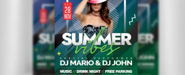 Summer Party Flyer Template Design