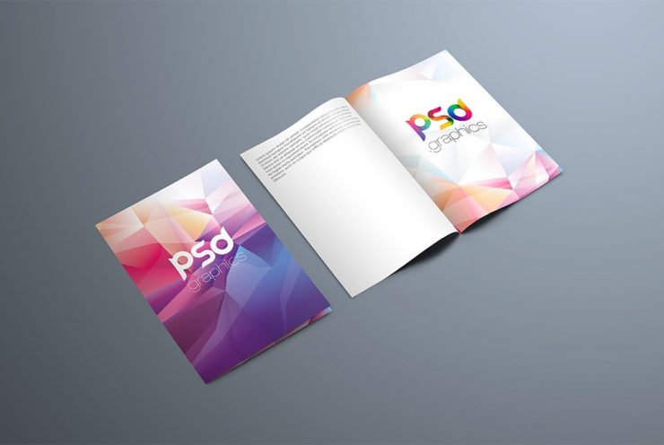 Bi-Fold Brochure Mockup PSD Template