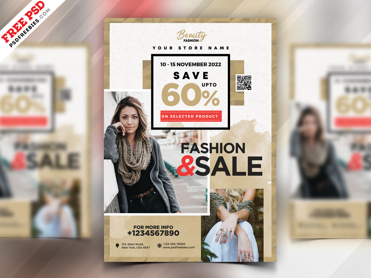 Free Fashion Boutique Flyer Template in PSD - PSDFlyer