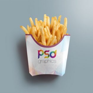 French Fries Packaging Mockup Template