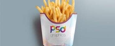 French Fries Packaging Mockup Template