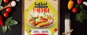 A4 Food Menu Design Template