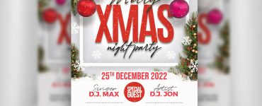 Christmas Party Flyer Design Template