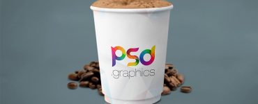Paper Coffee Cup Mockup Template