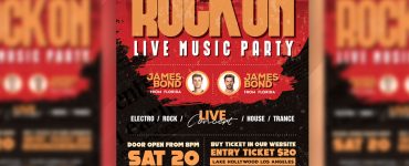 Rock Music Concert Flyer Template