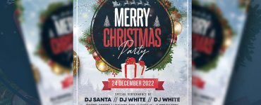 Christmas Party Flyer PSD Template