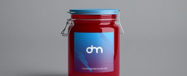 Glass Jar Mockup Template