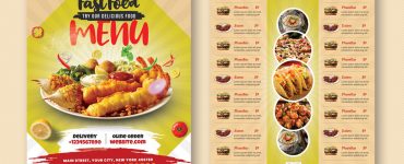 Restaurants Food Menu Card Design Template