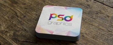 Square Business Card Mockup