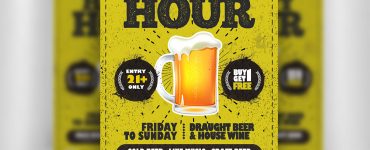 Happy Hour Flyer Design Template