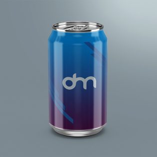 Soda Can Mockup Branding Template