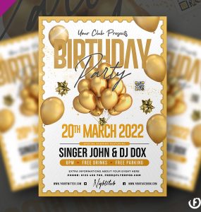 Birthday Party Flyer Design Template